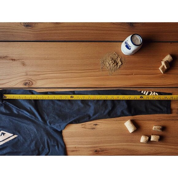 Quiksilver Surf Logo Shirt XL – Blue Long Sleeve Performance Rashguard - Picture 8 of 11